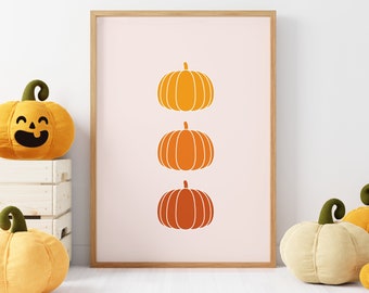 Halloween Watercolor Printable | Halloween Decor | Room Decor | Wall Art Prints | Halloween Art, Halloween Print | Digital Download