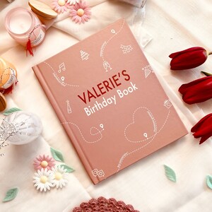 Personalised Birthday Book | Personalised Mother&#39;s Day Gift |Milestone Book | Daughter Gift | Personalised Book for Father | Birthday Gift
