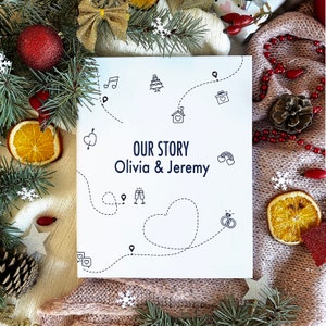 Personalised Couples Book | Our Story Book |Anniversary Gift | Valentine’s Day Gift for her| Personalised Book for Couples|Couples Gift Book