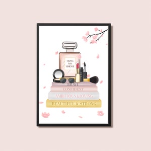 Personalised Make-up Print, Gift for Daughter Makeup Print, Teenage girl gift, Printable Make up Wall Art, DIGITAL DOWNLOAD