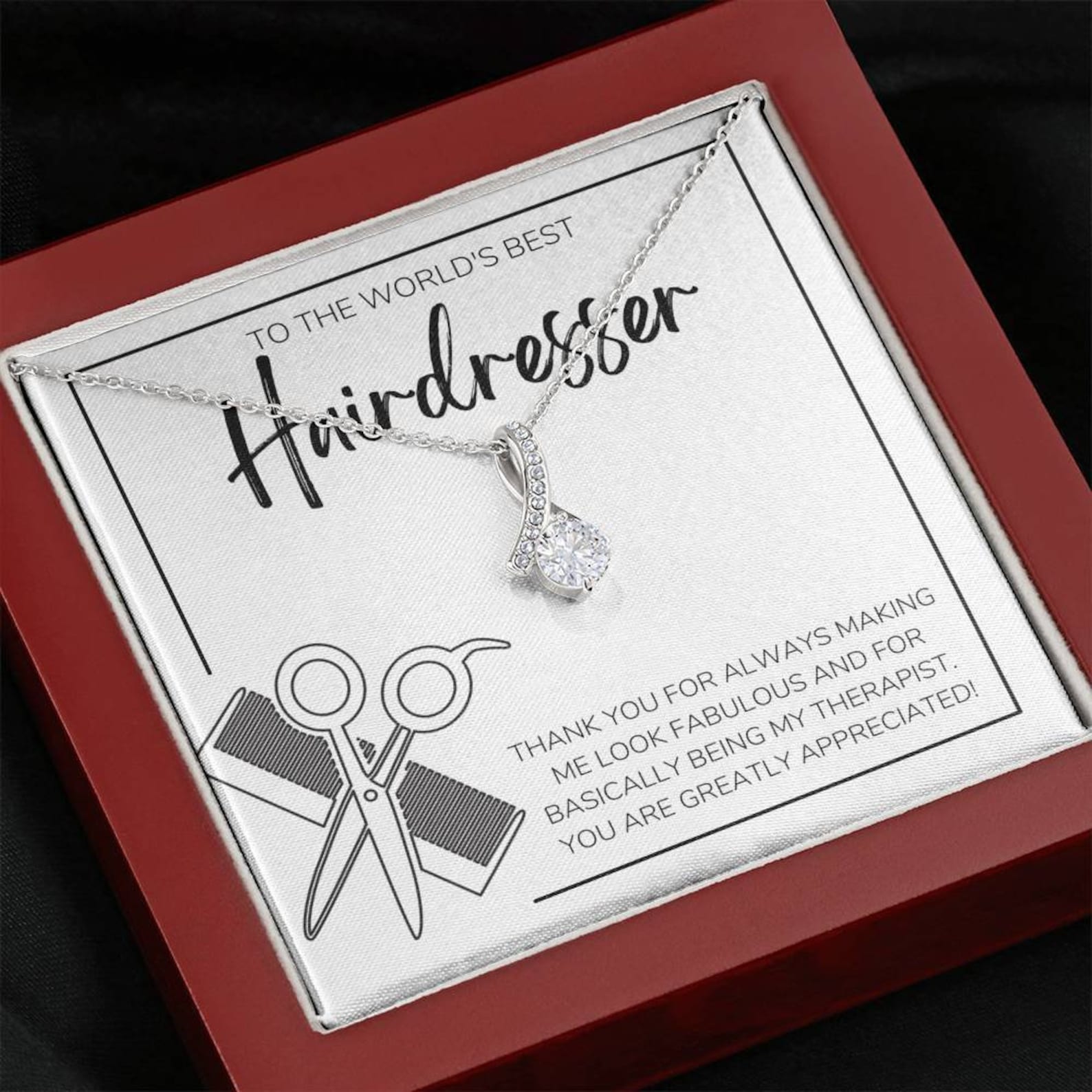 Hairdresser Gift Salon Hair Stylist Christmas Present Etsy