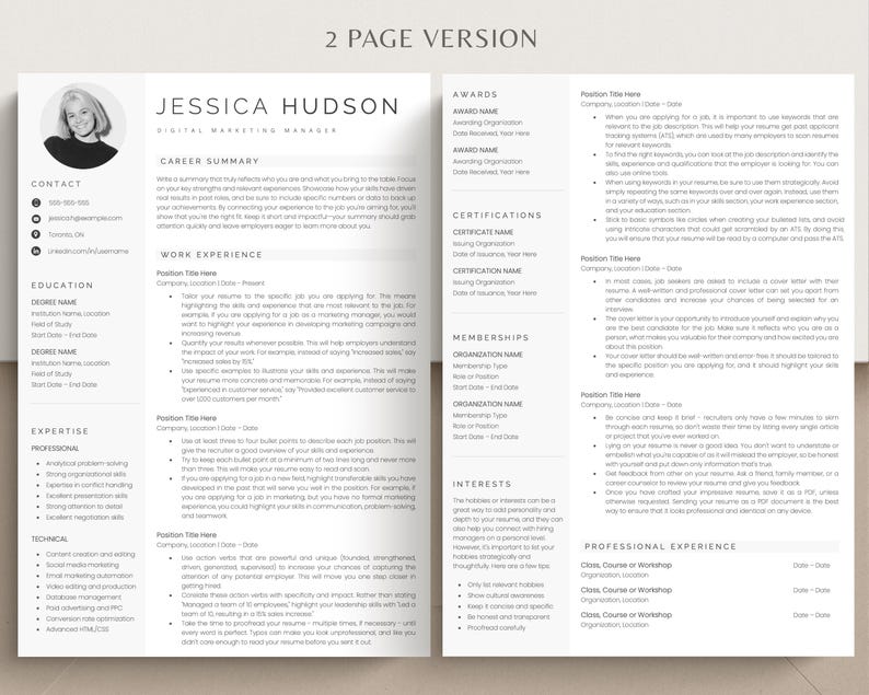 resume, resume template, ats friendly resume template, google docs resume, resume template word, resumes, resume