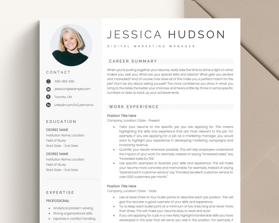 Resume Template Professional With - Il 1080xN.5494939681 Sso3 