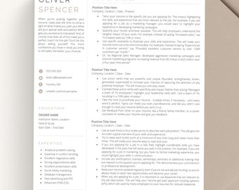 Moderne Lebenslaufvorlage, professionelle Lebenslaufvorlage, Anschreiben, Referenzen für Word, Seiten, Google Docs