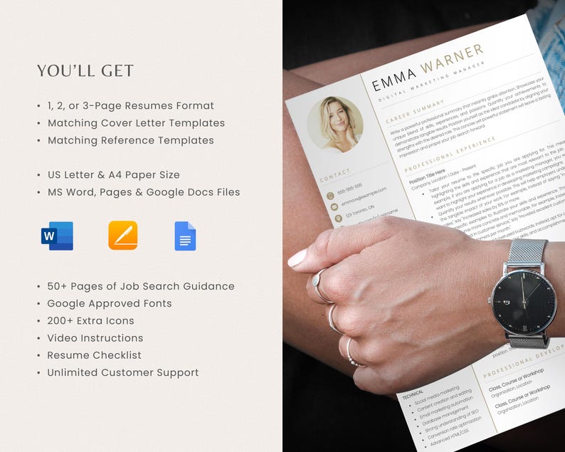 resume, resume template, ats friendly resume template, google docs resume, resume template word, resumes, resume
