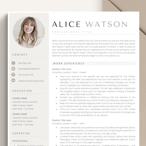 Resume Template, Professional Resume Template Word, Mac Pages, Google Docs Resume Template, Modern Resume Cover Letter Template, CV Template