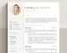 Resume Template with Photo, Professional Resume Template for Word & Pages, Clean CV Template with Picture, Resume and Cover Letter Template 