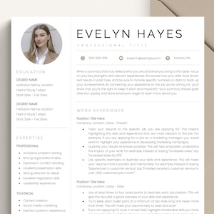 Resume Template, CV Template Word, Google Docs Resume Template, Professional Resume, Simple Modern Executive Resume Cover Letter Template