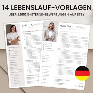 Lebenslauf Vorlage, Bewerbungsvorlage Deutsch, Lebenslauf Vorlage Word und Pages, CV Vorlage, Professionelle Bewerbung Alemão, Ausbildung