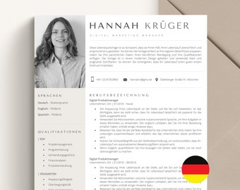 Bewerbungsvorlagen, Lebenslauf Vorlage Word, Mac Pages, Professionelle Bewerbung German, Bewerbungsvorlage Deutsch, CV Vorlage