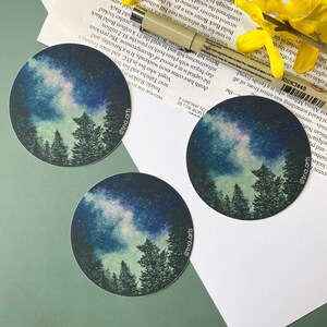 Galaxy Sky Forest - Botanical - Aesthetic - Cottagecore