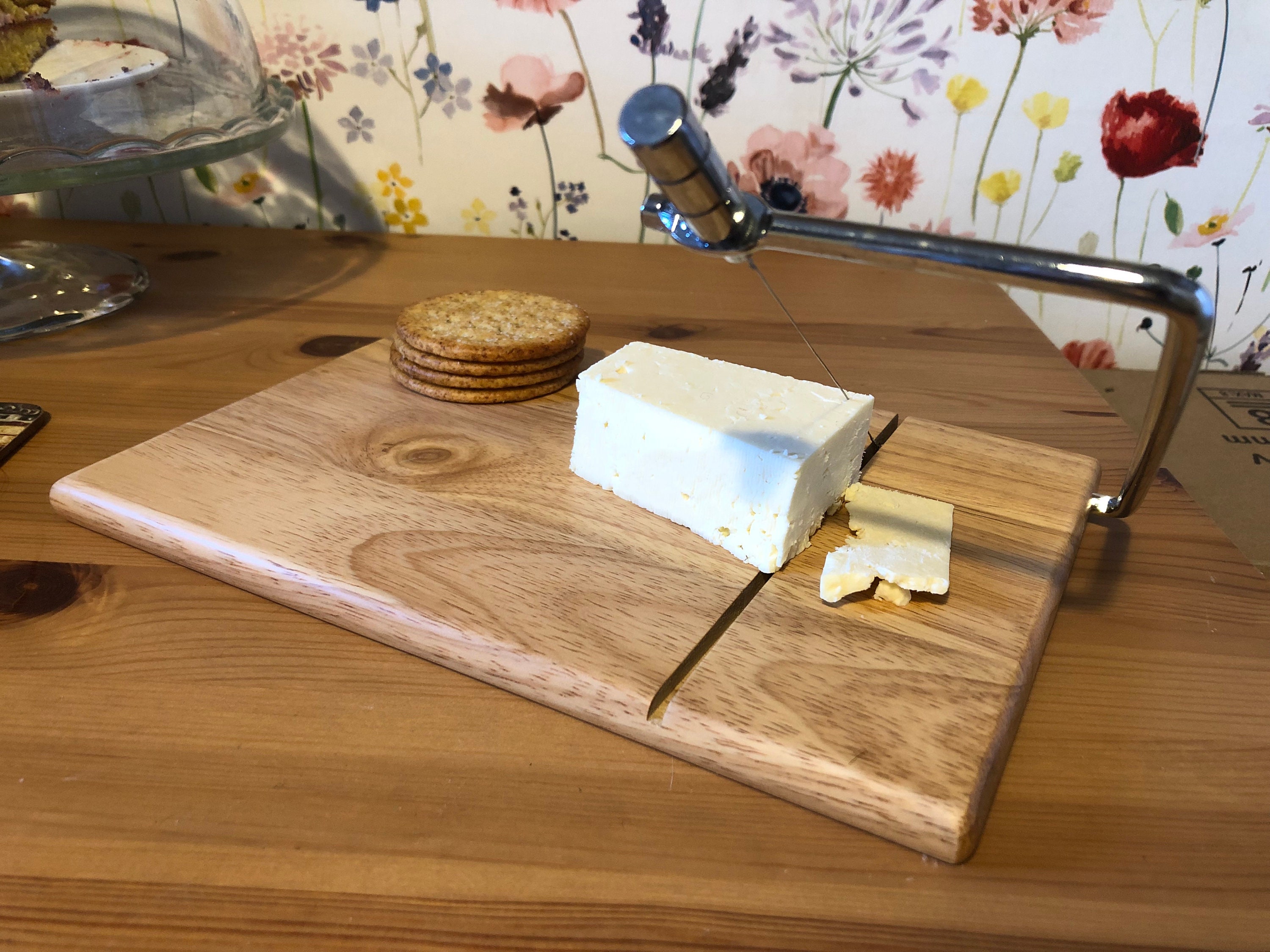 Wire Cheese Cutting Board Solid Hardwood Platter Charcuterie Etsy