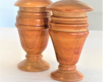 Handmade Wood Salt and Pepper Shakers