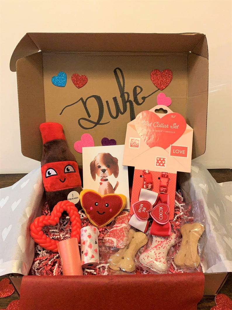 Valentines Woof Box Small Dog Gift Box Dog Gift Basket Small Dog New