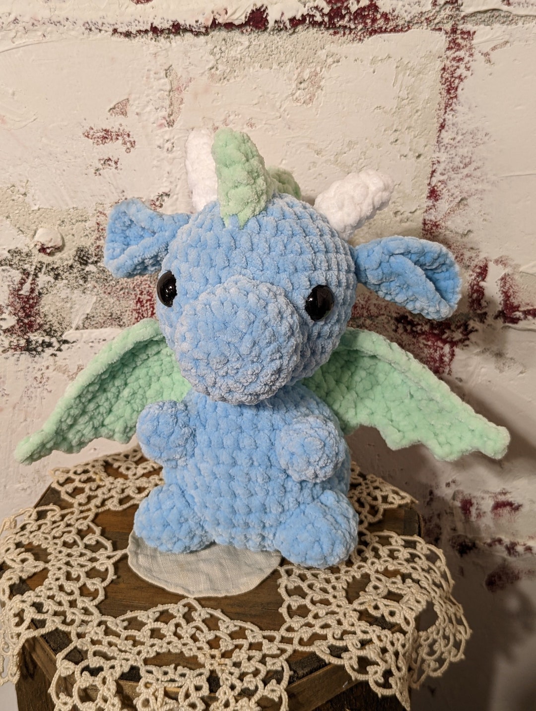 Adorable crotchet dragon plushie
