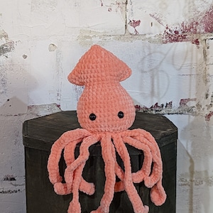 Cute crochet squid