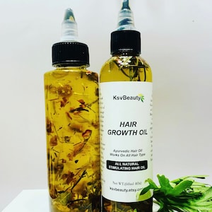 Ayurvedic Hair Growth Oil | Hair oil for edges, thickness , Breakage, hot oil treatments, dry itchy scalp..