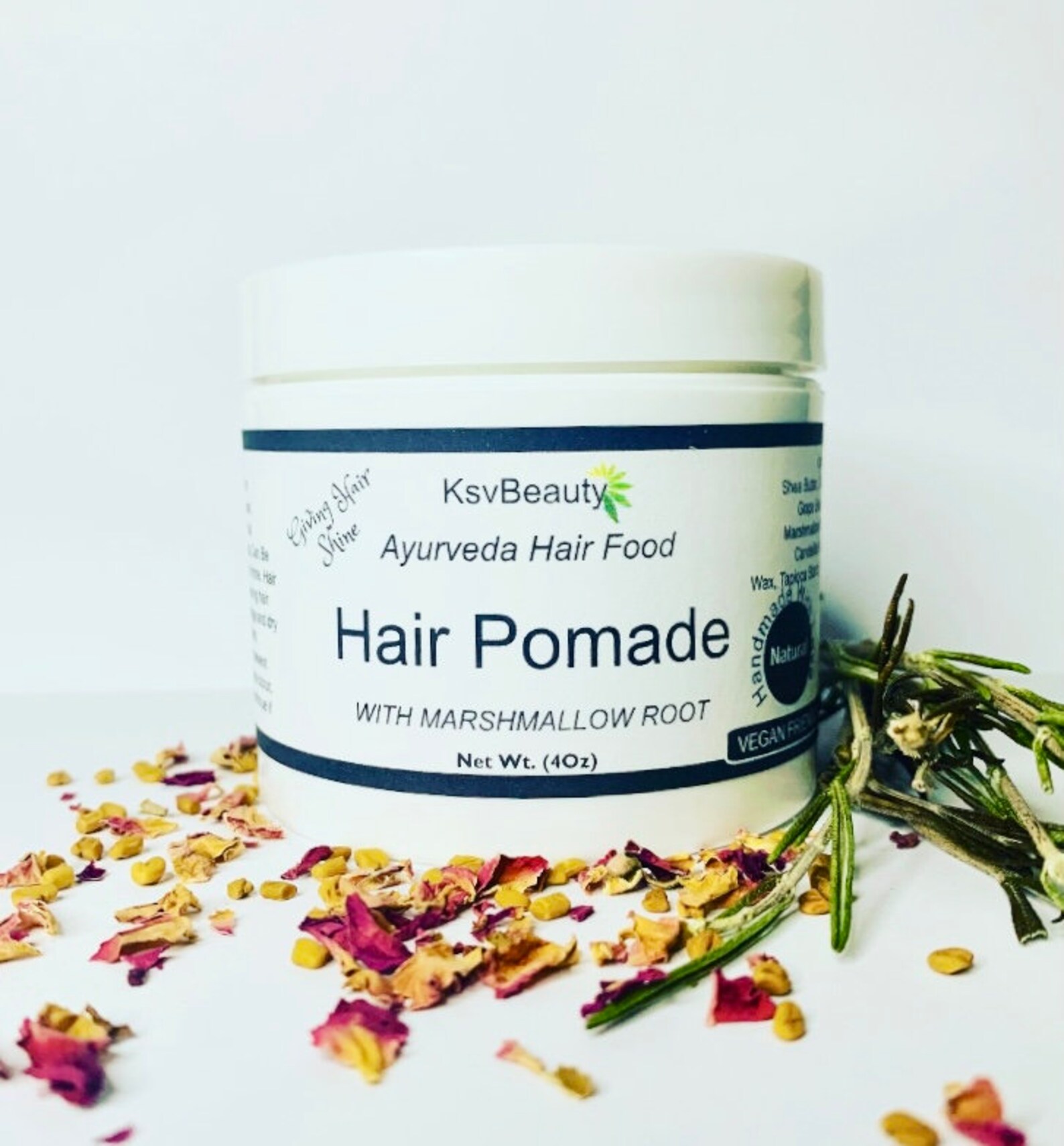 Hair Pomade, Hair Grease, Scalp Balm, Ayurvedic Hair Food, Braid Tamer