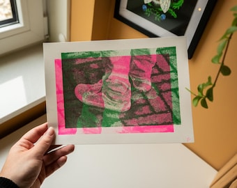 Riso Print - Risograph - Vans shoes - Photograph print - Risoprint - Photograph - Vans -