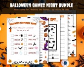 Halloween Games Bundle, Halloween Games Printable, Halloween Party Games, Halloween Games for Kids, Halloween Games for Adults, Halloween