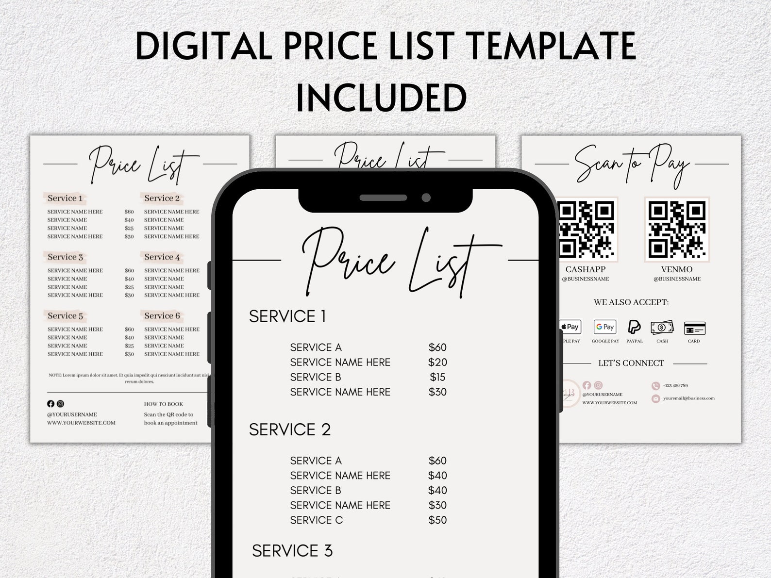 Price List Template Editable Price List Small Business Printable price-list-template-editable-price-list-small-business-printable