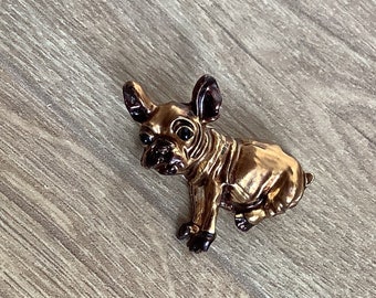 French bulldog brooch