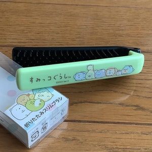 Sumikko Gurashi Escova de cabelo portátil, dobrável e para viagem, fabricada no Japão