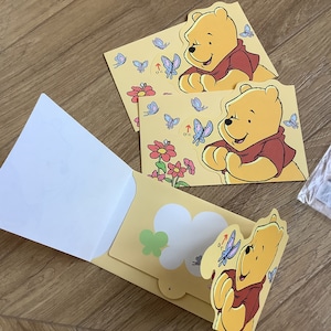 Vintage Disney Winnie the Pooh Mini Sobres, Sobres de Regalo de Dinero Tradicionales Japoneses de Año Nuevo, Conjunto de 3