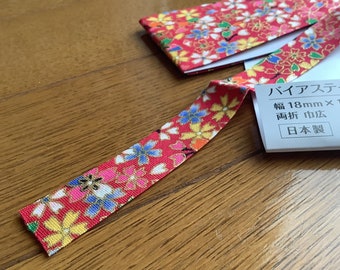 Japanese Chirimen Bias tape, Made in Japan