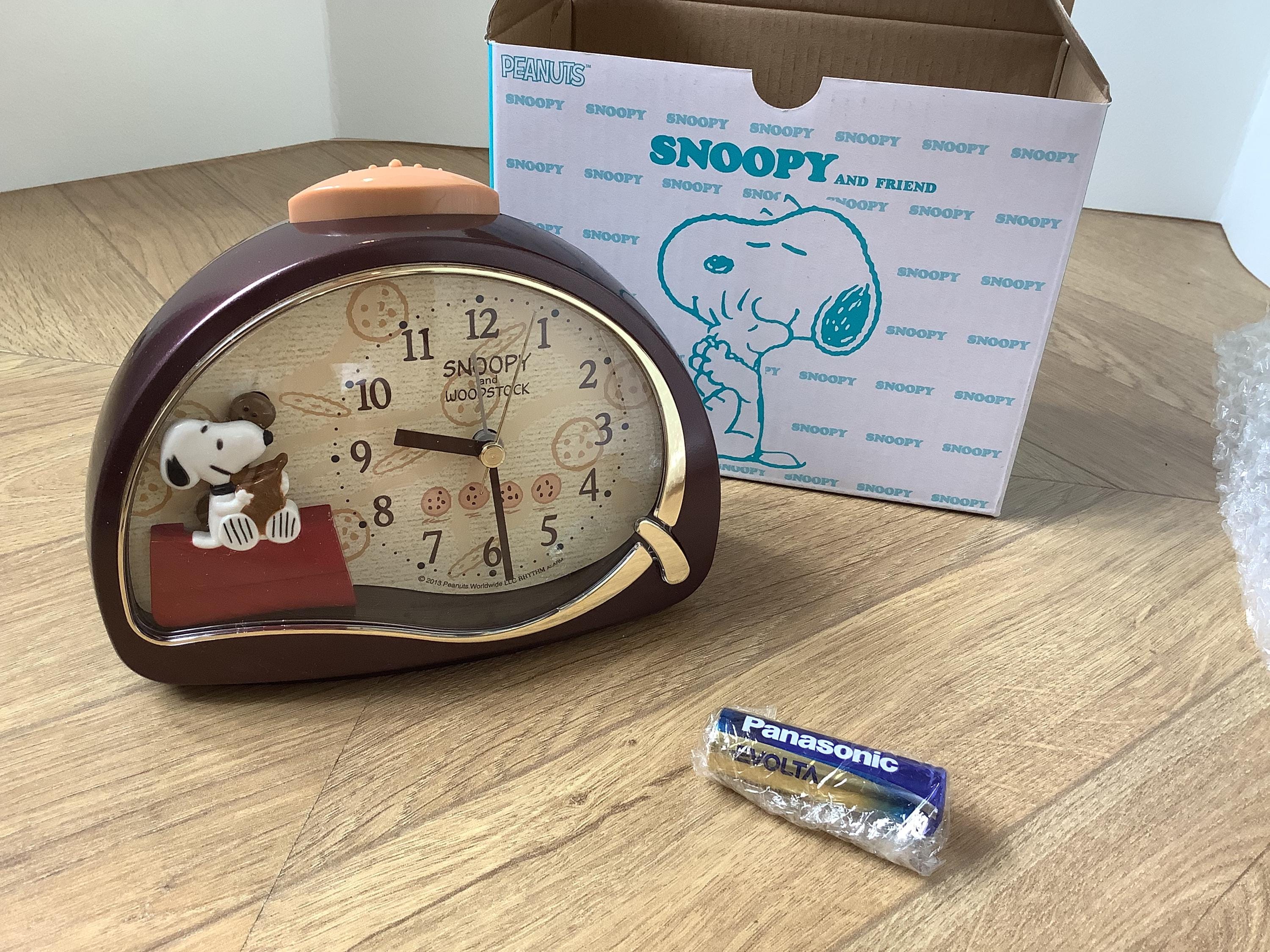 Snoopy Desk, Alarm Clock, Peanuts, New - Etsy