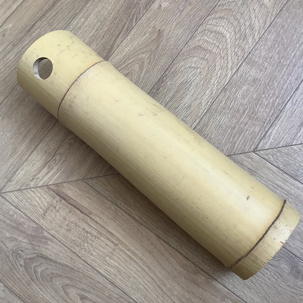 Vase suspendu vintage simple en bambou de 31 cm (12")