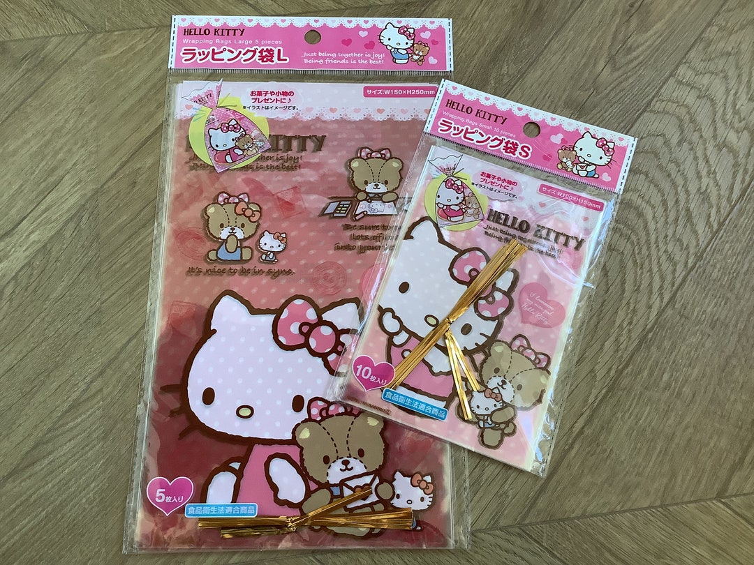 Hello Kitty Gift Wrapping Bags Set of 2 Packs 15 Pieces Etsy