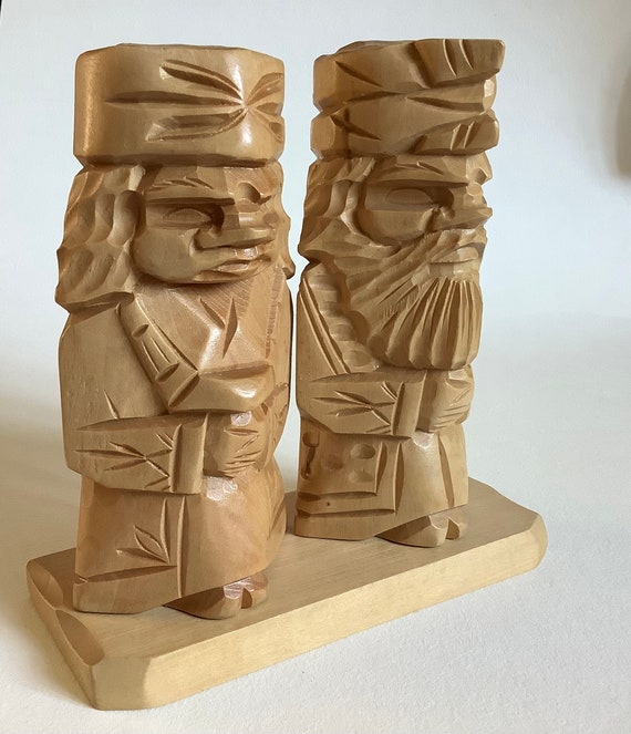 アイヌこけし ヴィンテージ 木彫り 彫刻 置物 手彫り - Etsy 日本