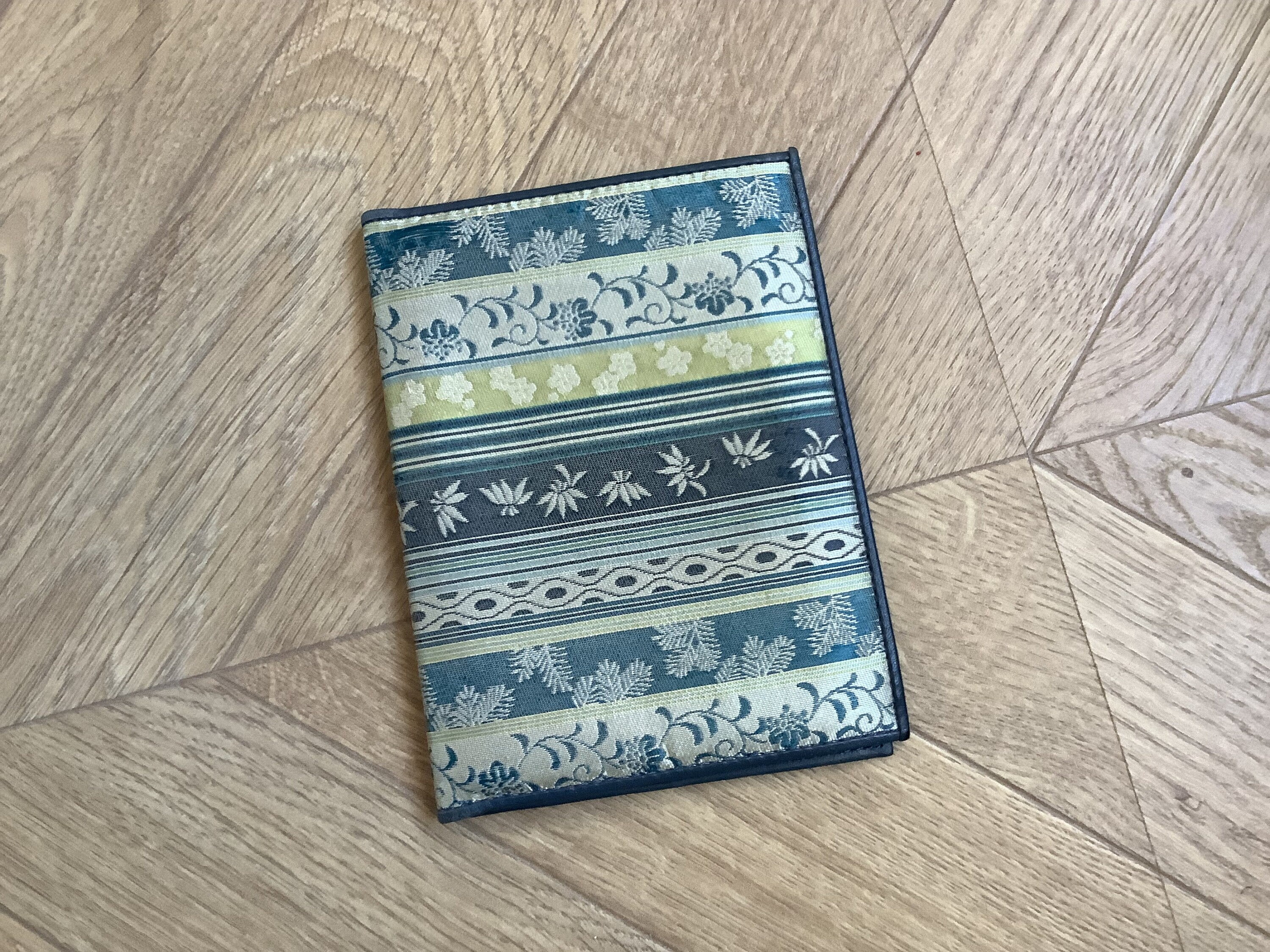 Funda para pasaporte japonesa vintage, tarjetero