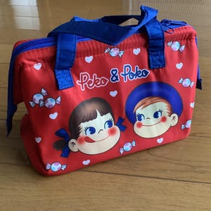 Peko Chan and Poko Chan cooler bag, Insulated bag, lunchbox cooler bag