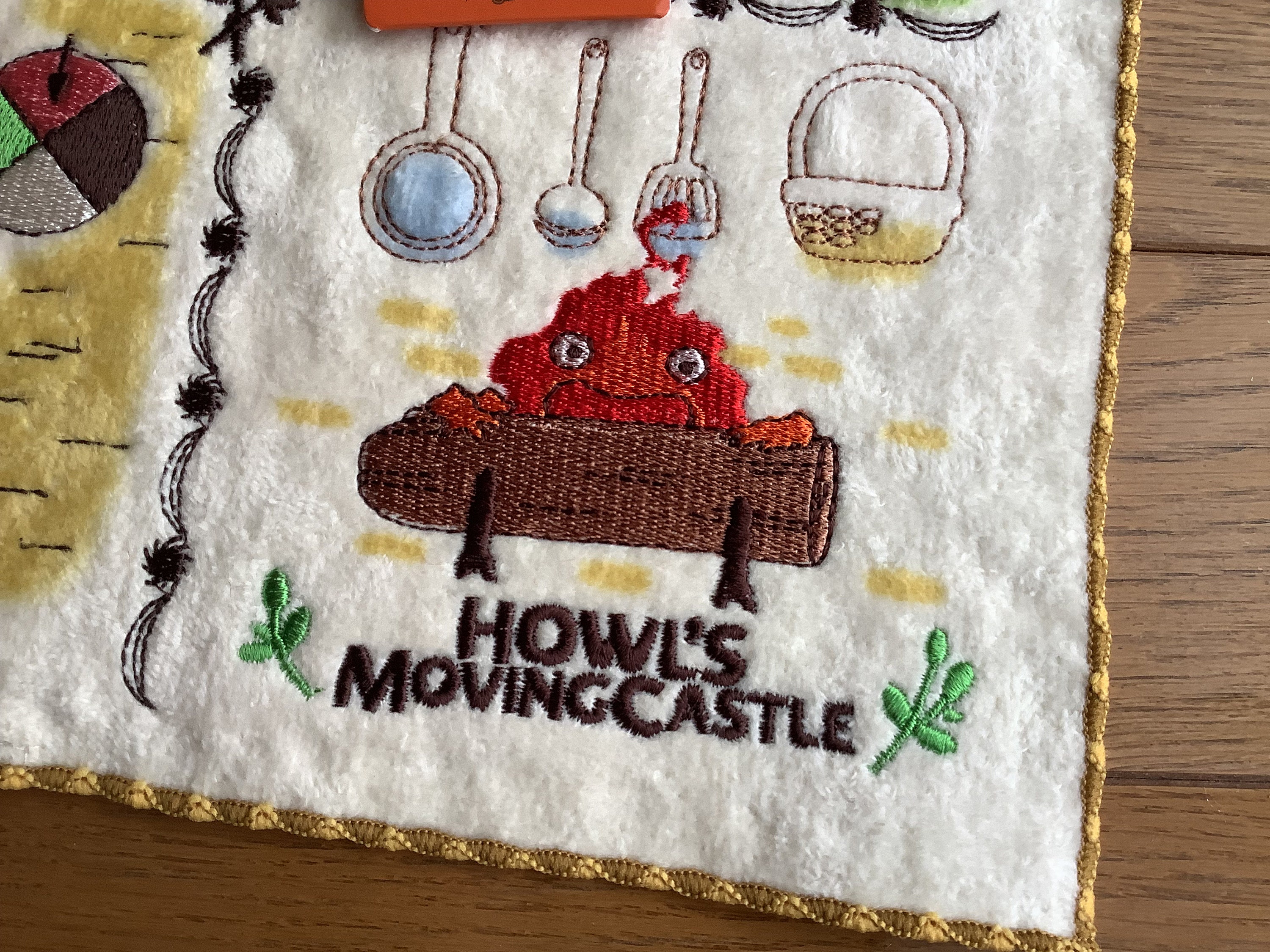 Howl's Moving Castle Hand Mini Towel, 25 x 25 cm, Studio Ghibli