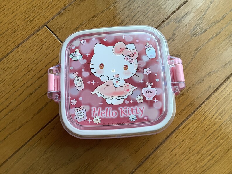 Hello Kitty Small Food Container, Mini Lunchbox, Sanrio, Made in Japan