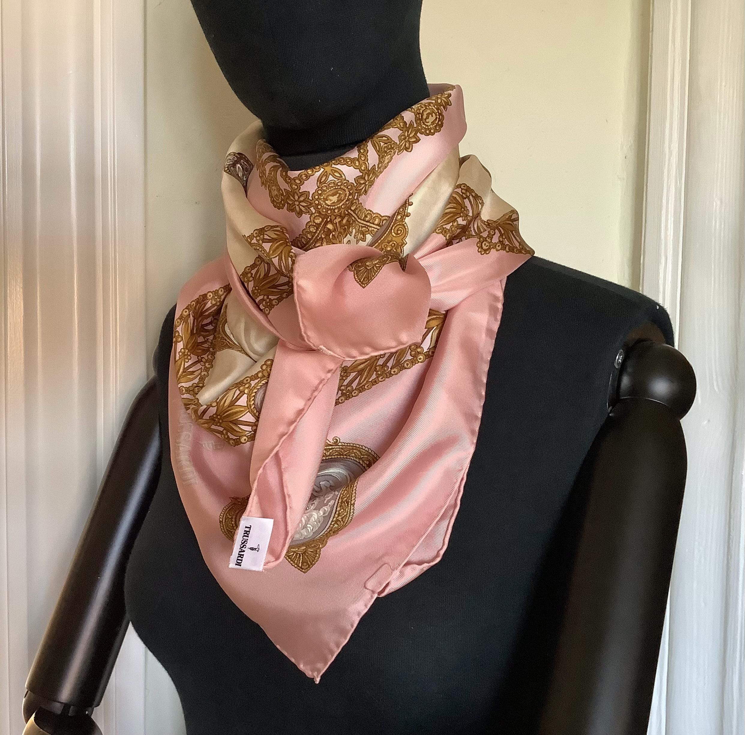 Trussardi Silk Scarf - Etsy display picture 3