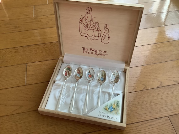 Peter Rabbit Tea Spoon Set, Cutlery, Set of 5, Vintage New - Etsy