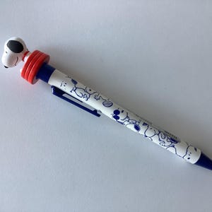 Snoopy Action Ballpoint Pen, PEANUTS Black Ballpoint Pen, Made in Japan
