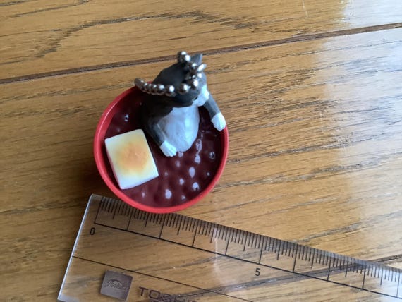 Cat in Shiruko, bag,  key charm, key chain, funny… - image 5