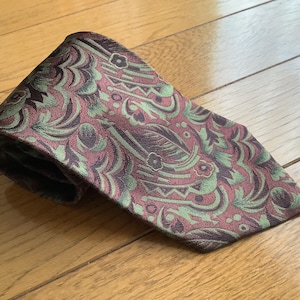 Vintage stropdas, 100% zijden stropdas van het warenhuis Odakyu, gemaakt in Japan