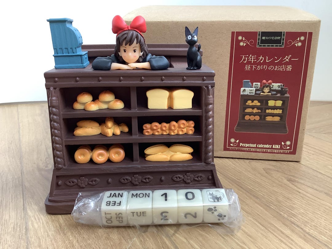 Vintage Kiki's Delivery Service Perpetual Calendar, Vintage New