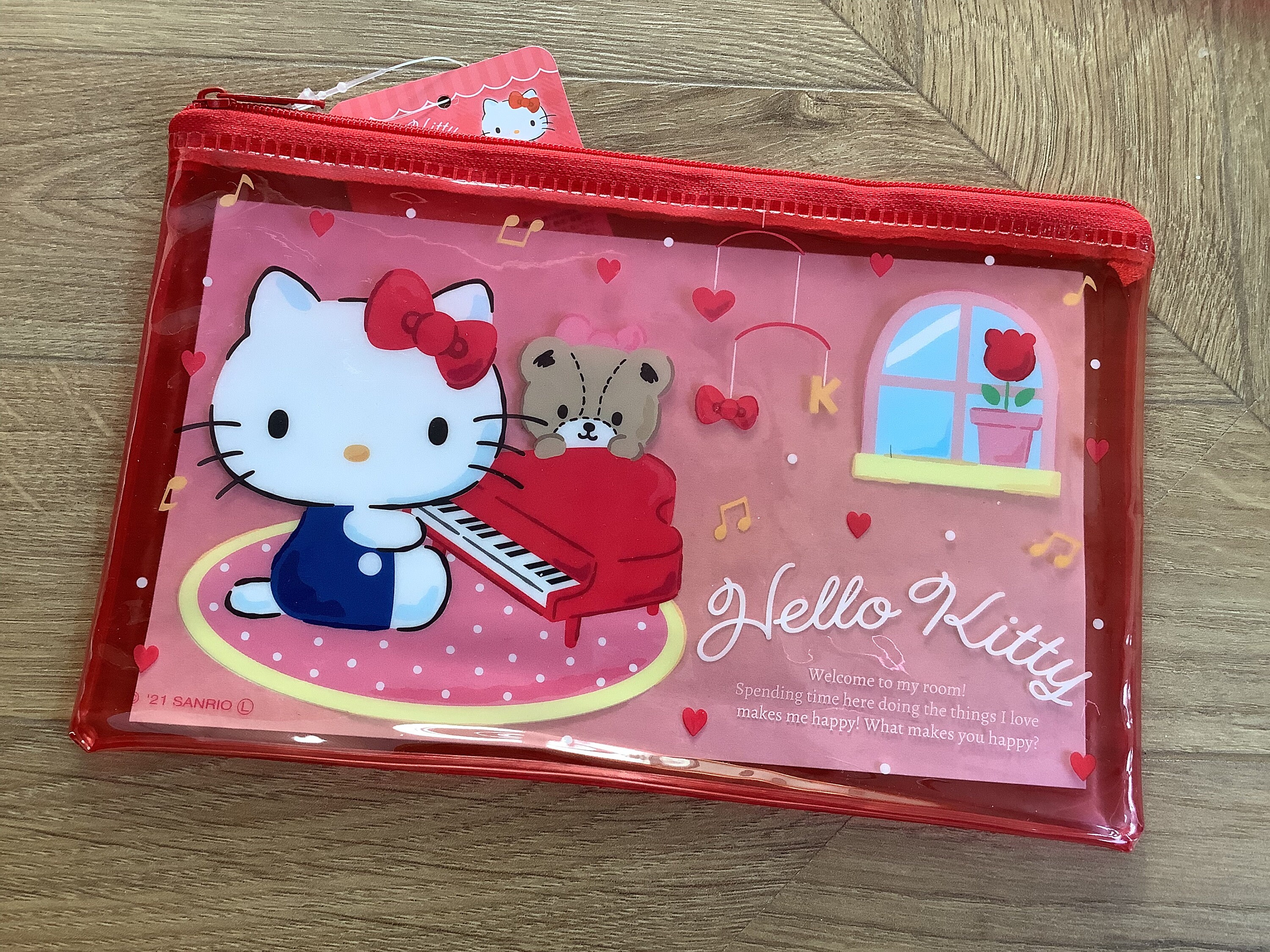 Sanrio Hello Kitty Transparent Zipper Pouch - Etsy