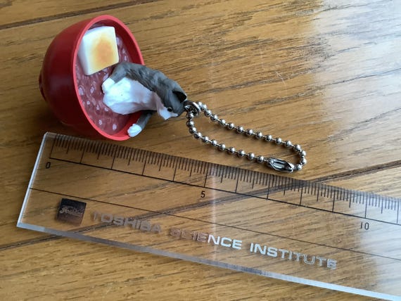 Cat in Shiruko, bag,  key charm, key chain, funny… - image 6