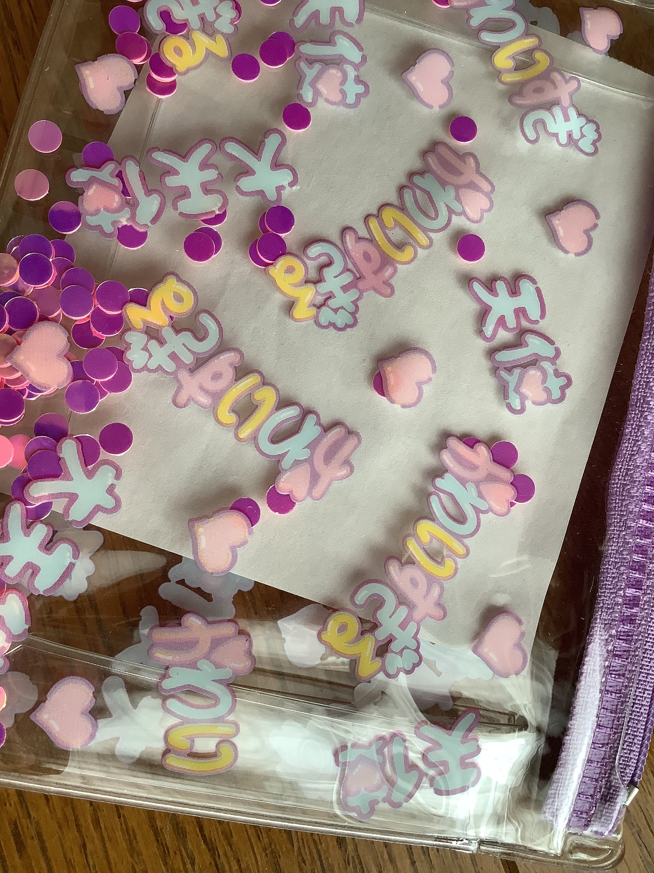 Kawai Sugiru in Japanese Transparent Zipper Bag Cosmetic Bag - Etsy