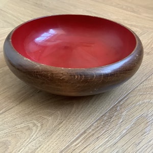 Vintage Japanese lacquerware bowl, 1977