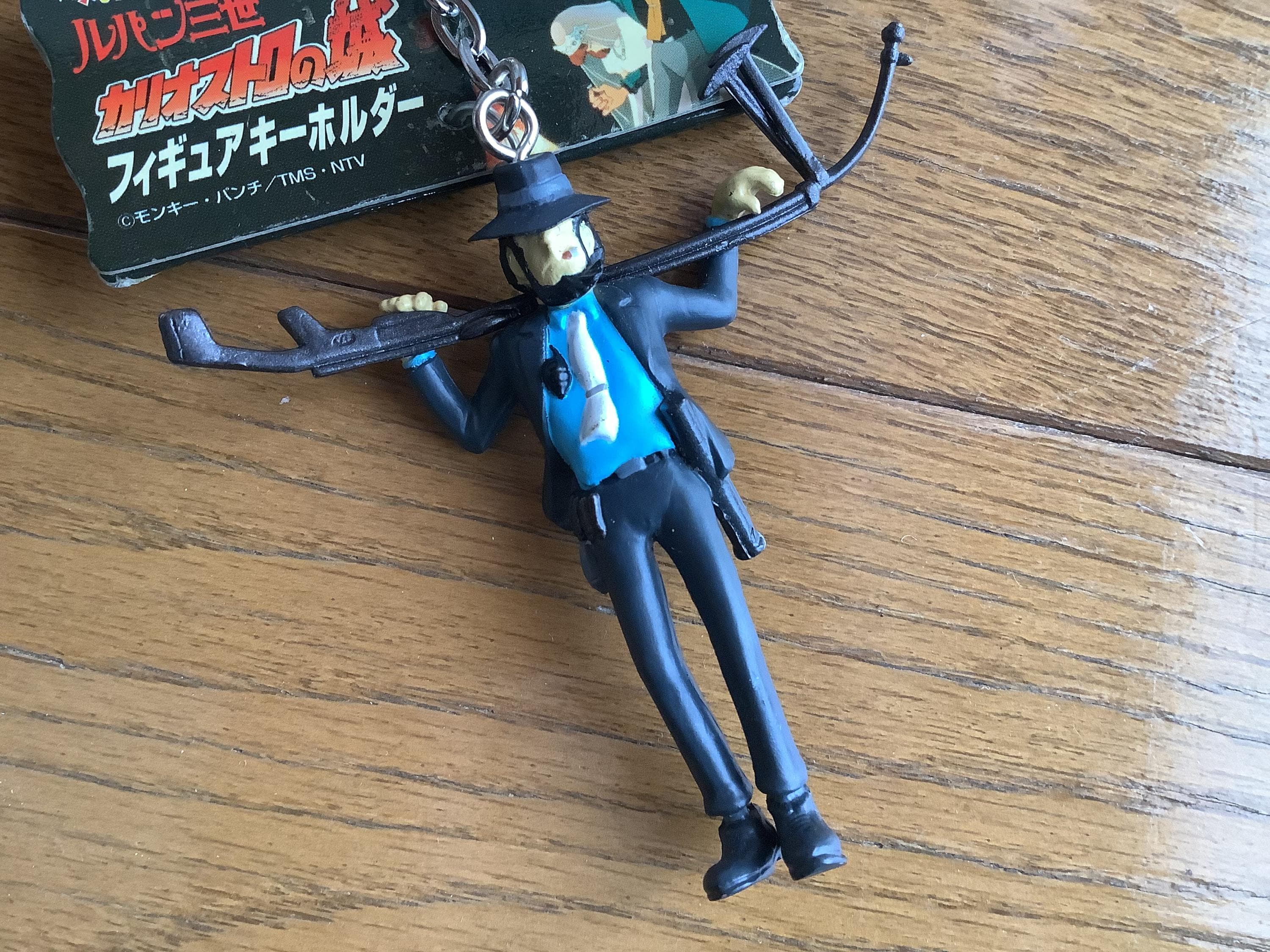 Lupin III gigen figure figurine RARE vtg portachiavi metal steel