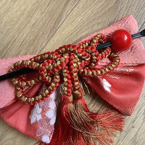Vintage Japanese hair comb, kimono hair barrette