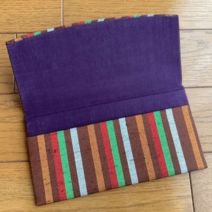 Cartera y monedero de tela japonesa vintage